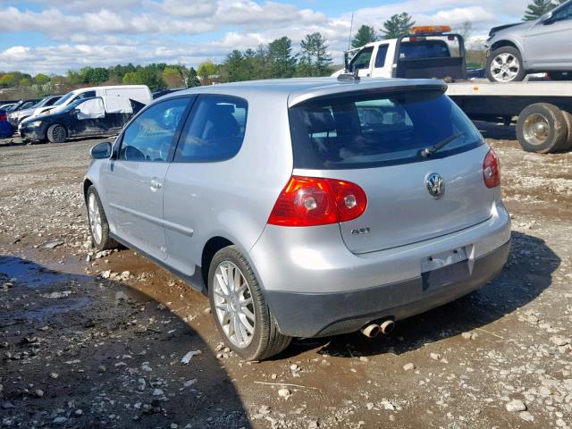 WVWEV71K96W106310 - 2006 VOLKSWAGEN NEW GTI SILVER photo 3