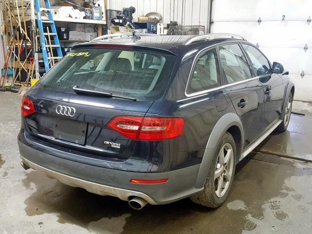 WA1UFAFL9EA088386 - 2014 AUDI A4 ALLROAD BLUE photo 4