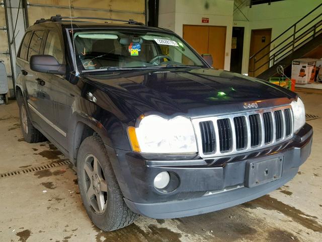 1J4HR58275C640492 - 2005 JEEP GRAND CHER BLACK photo 1