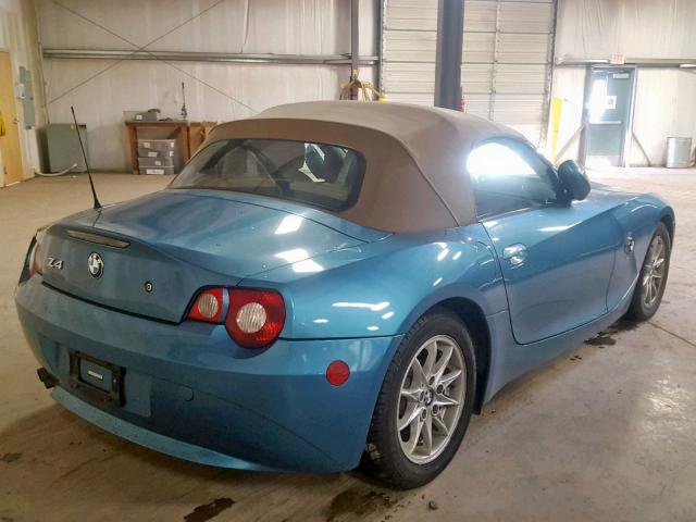 4USBT33555LS54912 - 2005 BMW Z4 2.5 BLUE photo 4