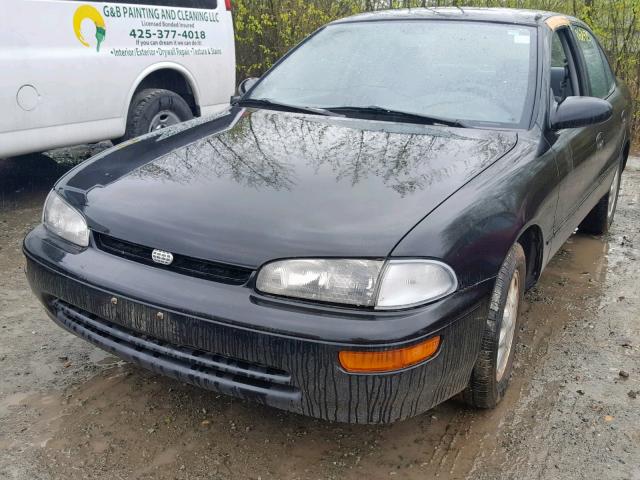 1Y1SK5364PZ066648 - 1993 GEO PRIZM BASE BLACK photo 2