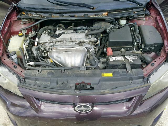 JTKJF5C73B3019239 - 2011 TOYOTA SCION TC მუქწითელი ფოტო 7