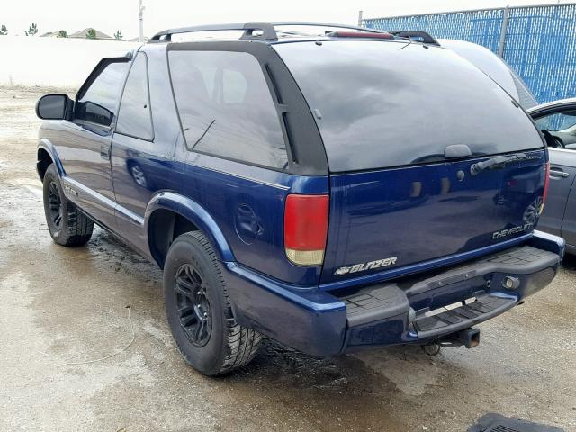 1GNCS18XX3K101125 - 2003 CHEVROLET BLAZER BLUE photo 3