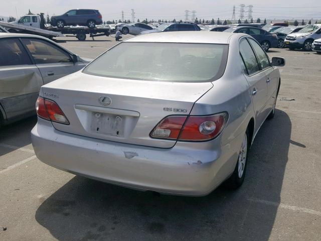 JTHBF30G435038035 - 2003 LEXUS ES 300 SILVER photo 4