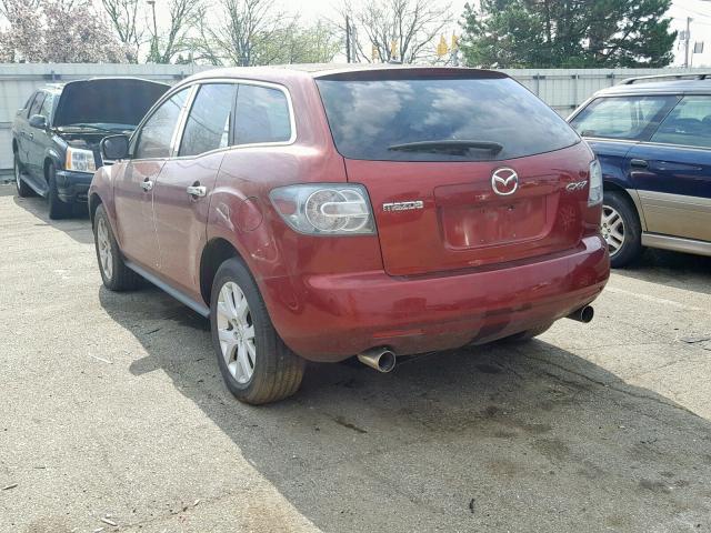 JM3ER293370148617 - 2007 MAZDA CX-7 BURGUNDY photo 3