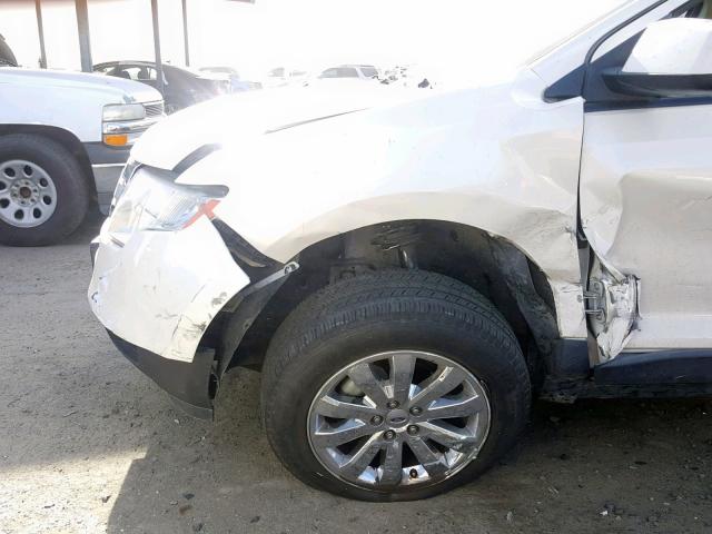 2FMDK38C28BA99843 - 2008 FORD EDGE SEL WHITE photo 9