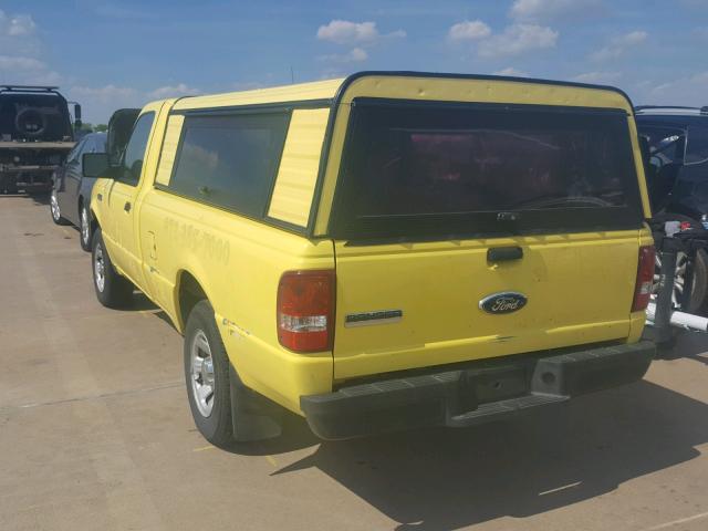 1FTYR10U48PB19464 - 2008 FORD RANGER YELLOW photo 3