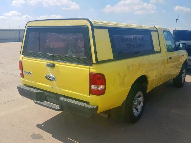 1FTYR10U48PB19464 - 2008 FORD RANGER YELLOW photo 4