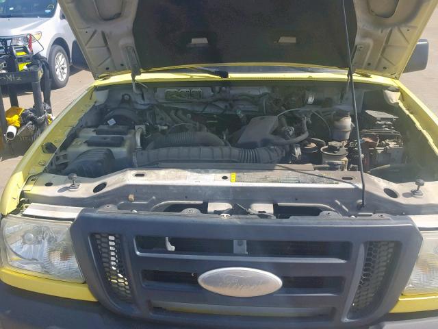 1FTYR10U48PB19464 - 2008 FORD RANGER YELLOW photo 7