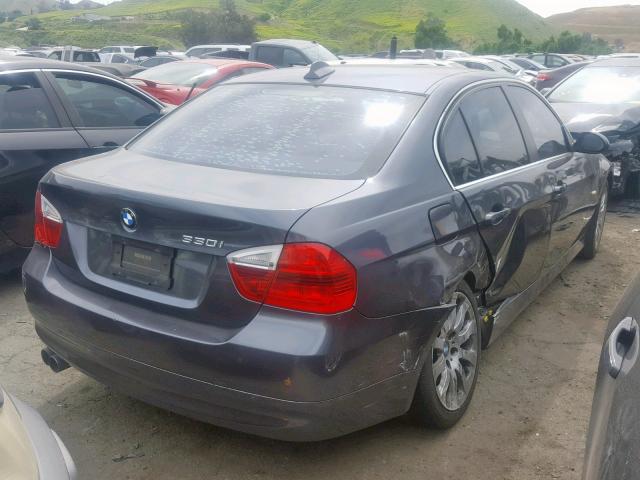 WBAVB33516KS36854 - 2006 BMW 330 I GRAY photo 4