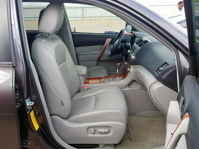 JTEDS42AX92075861 - 2009 TOYOTA HIGHLANDER GRAY photo 5