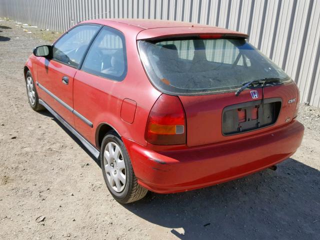 2HGEJ6444WH101521 - 1998 HONDA CIVIC DX RED photo 3