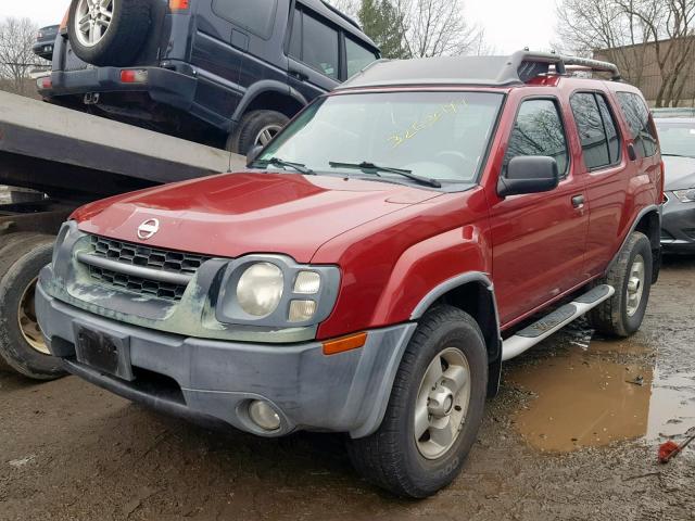 5N1MD28Y02C581377 - 2002 NISSAN XTERRA SE RED photo 2