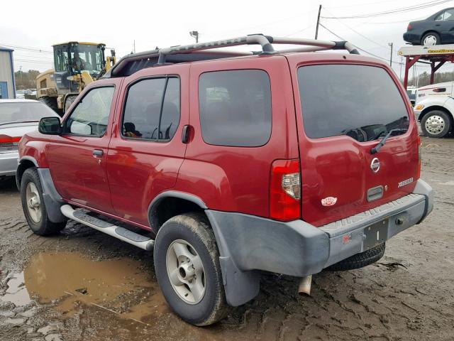 5N1MD28Y02C581377 - 2002 NISSAN XTERRA SE RED photo 3