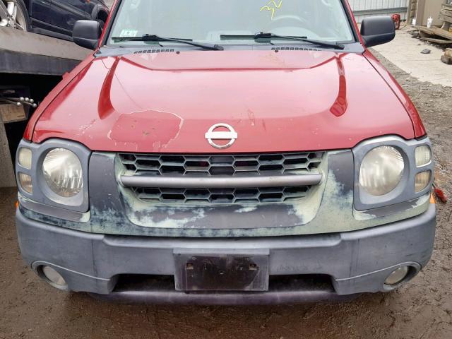 5N1MD28Y02C581377 - 2002 NISSAN XTERRA SE RED photo 7