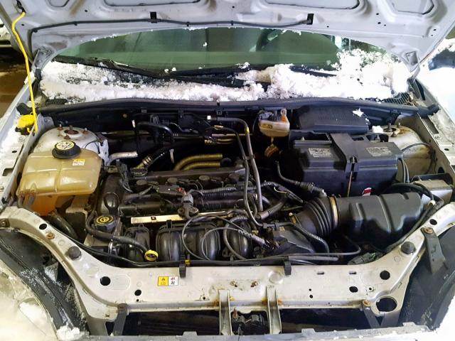 1FAHP34N77W171086 - 2007 FORD FOCUS ZX4 SILVER photo 7