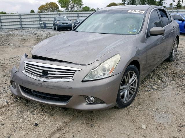 JN1CV6APXBM503773 - 2011 INFINITI G37 BASE CHARCOAL photo 2