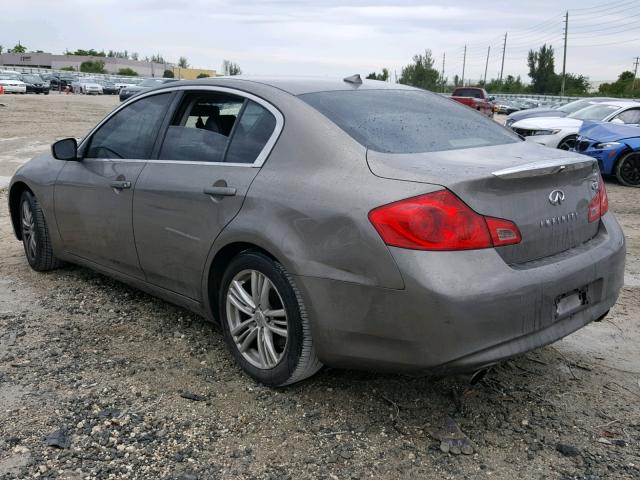 JN1CV6APXBM503773 - 2011 INFINITI G37 BASE CHARCOAL photo 3