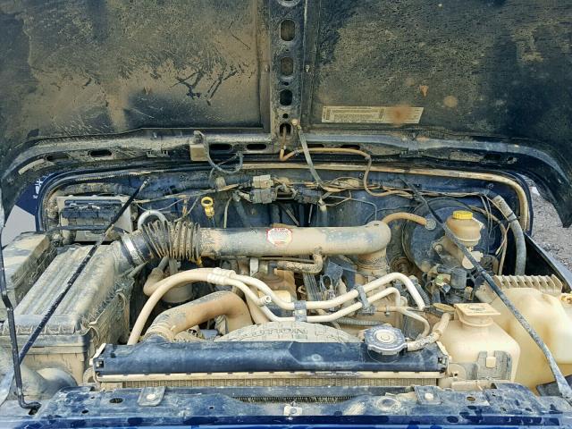 1J4FA49S43P306286 - 2003 JEEP WRANGLER / BLUE photo 7