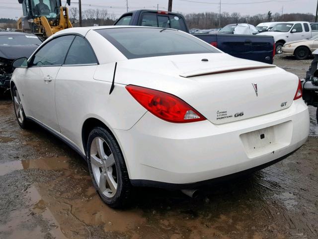 1G2ZH36N784296440 - 2008 PONTIAC G6 GT WHITE photo 3