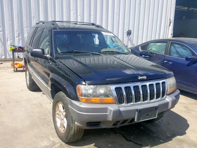 1J4GW48N42C105723 - 2002 JEEP GRAND CHER BLACK photo 1