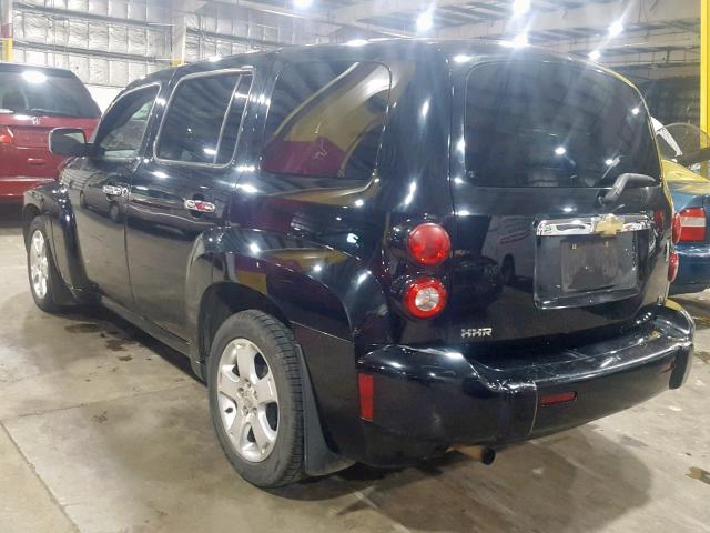 3GNDA23D67S623030 - 2007 CHEVROLET HHR LT BLACK photo 3