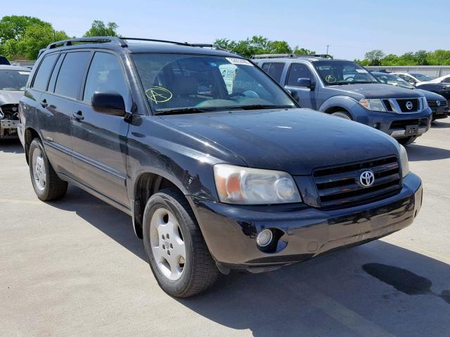 JTEEP21AX60169256 - 2006 TOYOTA HIGHLANDER BLACK photo 1