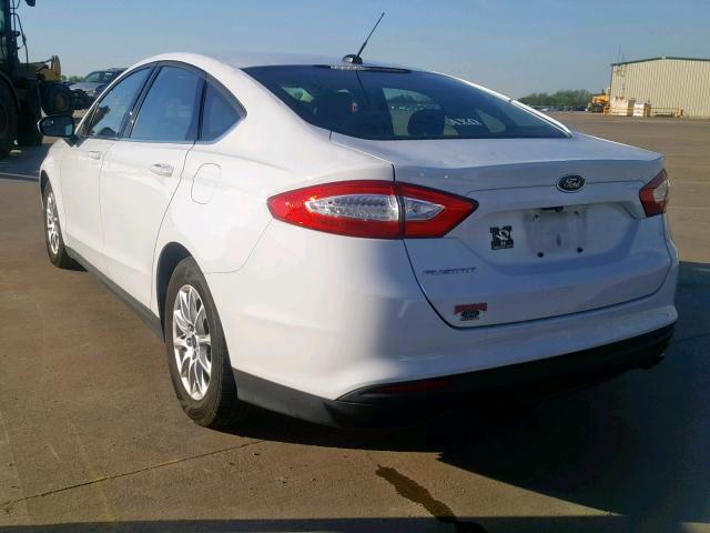 3FA6P0G75FR252849 - 2015 FORD FUSION S WHITE photo 3