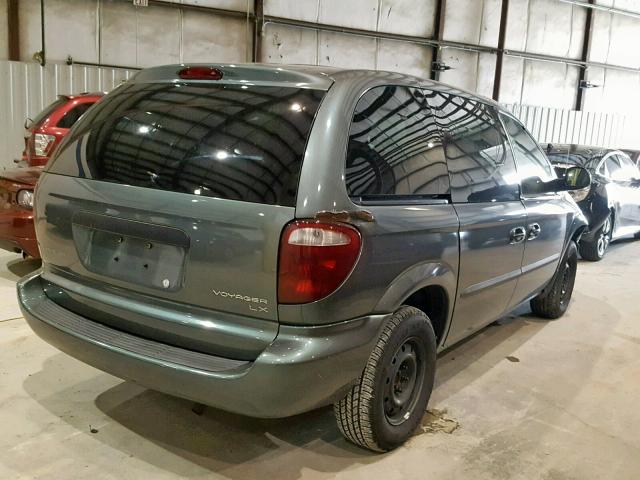 1C4GJ25B53B267712 - 2003 CHRYSLER VOYAGER GREEN photo 4