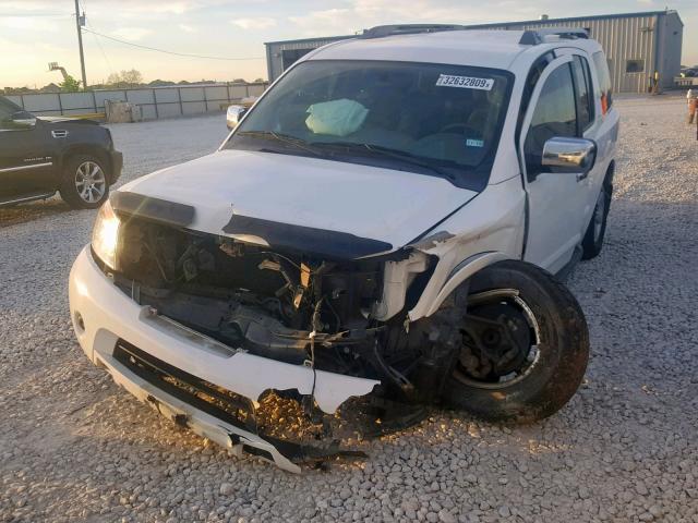 5N1AA0ND2CN621630 - 2012 NISSAN ARMADA SV WHITE photo 2