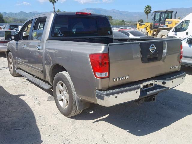 1N6AA07A76N548151 - 2006 NISSAN TITAN XE BROWN photo 3