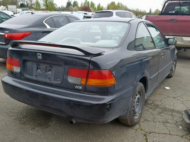 1HGEJ7225TL069927 - 1996 HONDA CIVIC HX BLACK photo 4