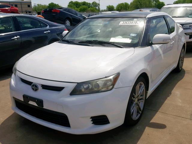 JTKJF5C70B3004844 - 2011 TOYOTA SCION TC WHITE photo 2
