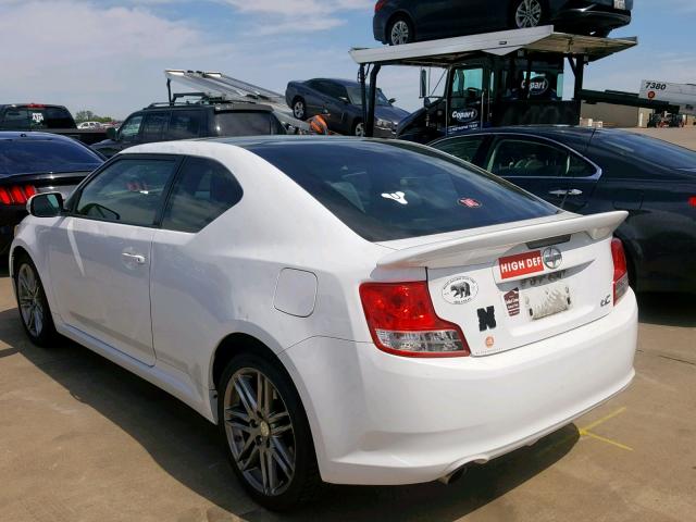 JTKJF5C70B3004844 - 2011 TOYOTA SCION TC WHITE photo 3