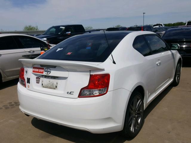 JTKJF5C70B3004844 - 2011 TOYOTA SCION TC WHITE photo 4