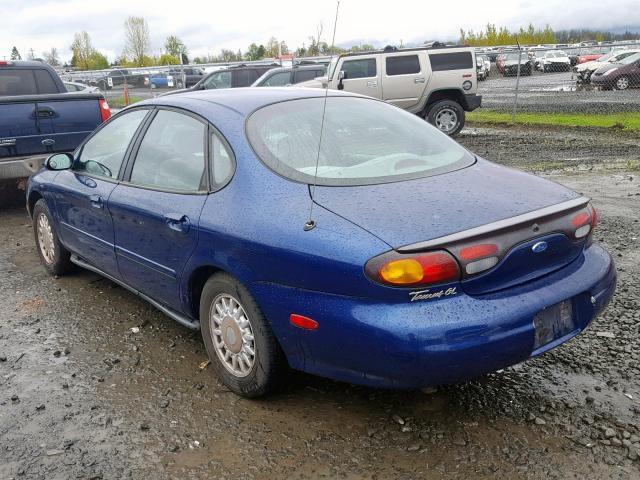 1FALP52U6VG244486 - 1997 FORD TAURUS GL BLUE photo 3