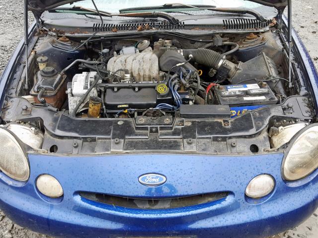 1FALP52U6VG244486 - 1997 FORD TAURUS GL BLUE photo 7