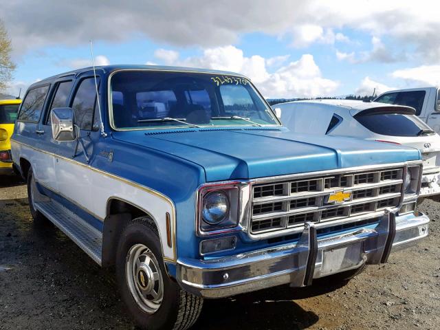 CCS267F121444 - 1977 CHEVROLET SUBURBAN BLUE photo 1