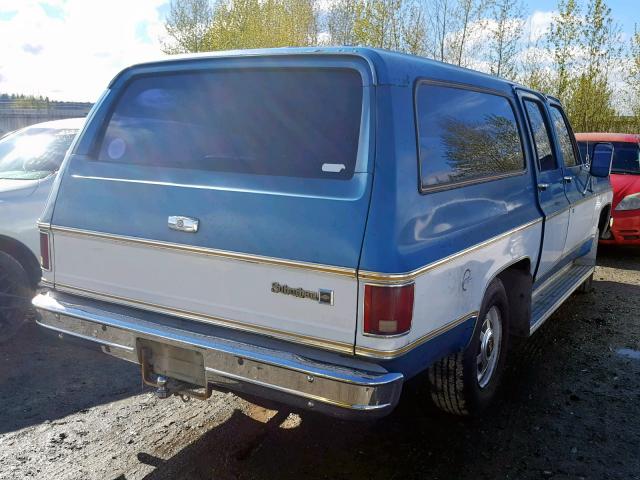 CCS267F121444 - 1977 CHEVROLET SUBURBAN BLUE photo 4