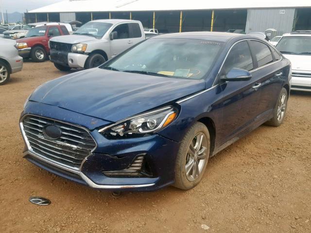 5NPE34AFXJH637909 - 2018 HYUNDAI SONATA SPO BLUE photo 2