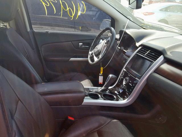 2FMDK3KC7DBB54399 - 2013 FORD EDGE LIMIT WHITE photo 5