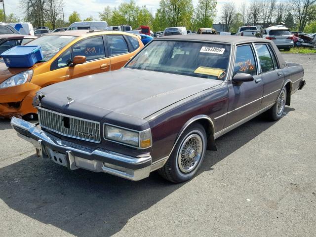 1G1BU51H5JR143921 - 1988 CHEVROLET CAPRICE CL MAROON photo 2