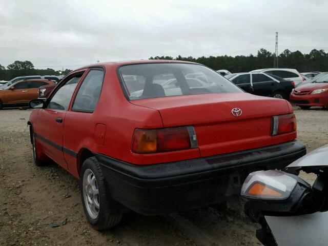 JT2EL46B6N0248119 - 1992 TOYOTA TERCEL STD RED photo 3