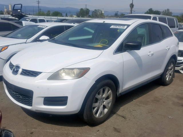 JM3ER29L970109224 - 2007 MAZDA CX-7 WHITE photo 2