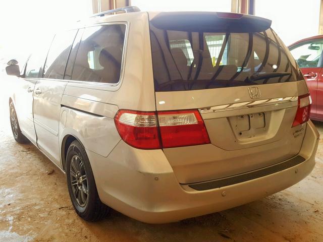 5FNRL38845B129930 - 2005 HONDA ODYSSEY TO SILVER photo 3