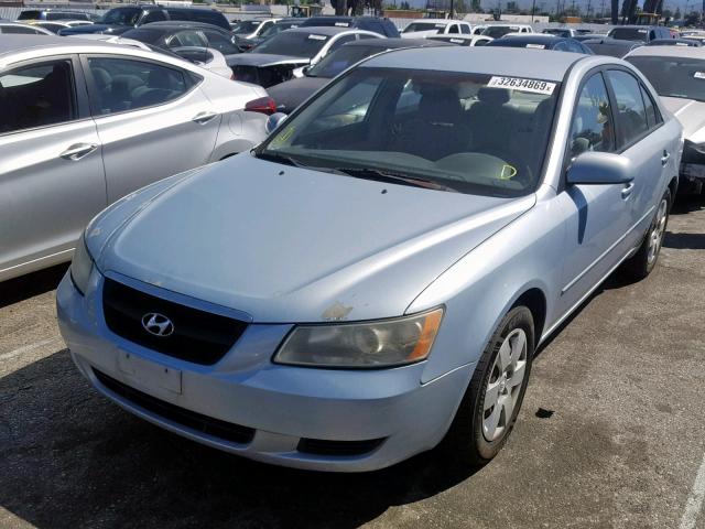 5NPET46C86H140542 - 2006 HYUNDAI SONATA GL BLUE photo 2