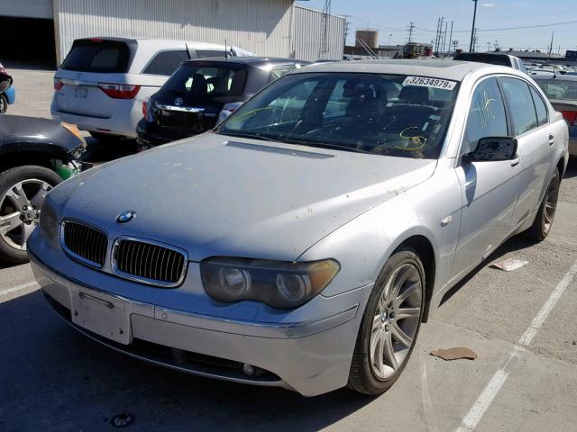 WBAGN63463DS45221 - 2003 BMW 745 LI SILVER photo 2