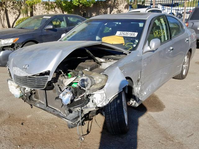 JTHBA30G455131915 - 2005 LEXUS ES 330 SILVER photo 2