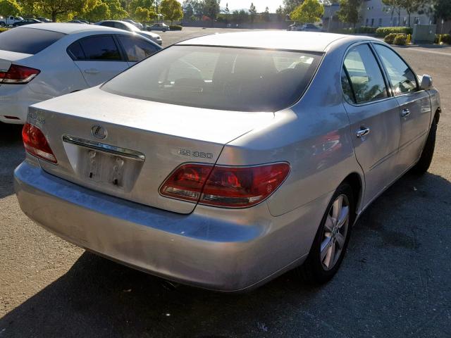 JTHBA30G455131915 - 2005 LEXUS ES 330 SILVER photo 4