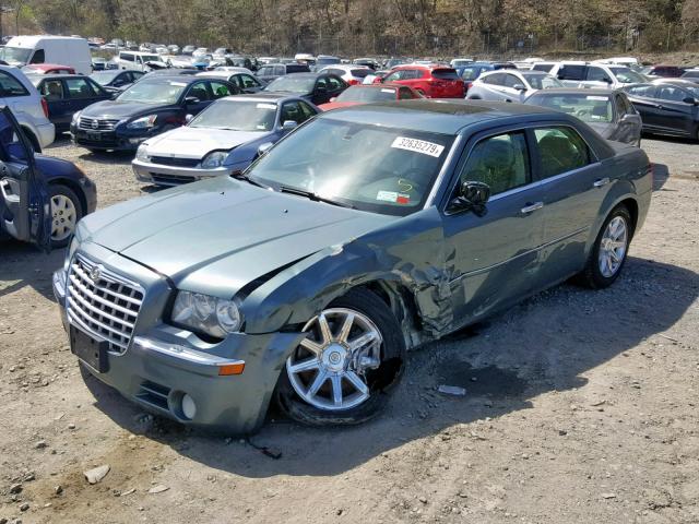 2C3LA63H56H140701 - 2006 CHRYSLER 300C GREEN photo 2